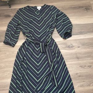 Nine West Mitered Belted Dress